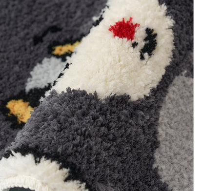 Rynx | Cat Tom Frog Bath Mat Bedroom Rug, Funny Cartoon Animal Soft Plush Water-Absorbing Mat, Machine Washable