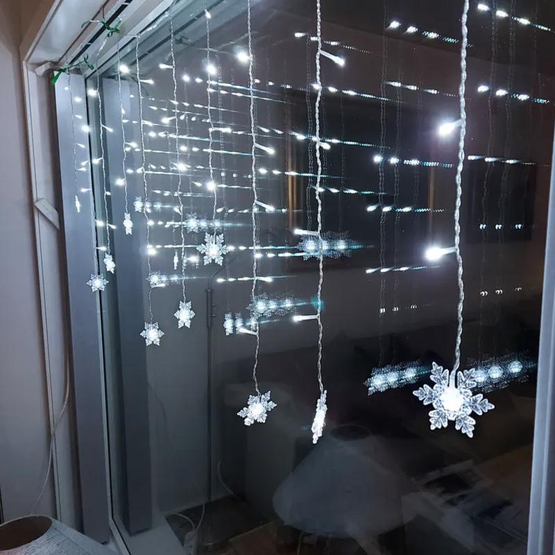 Rynx | Curtain Snowflake Led String Lights
