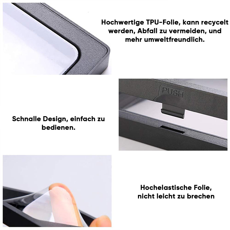 Rynx | Transparent, flexible hanging box made of acrylic