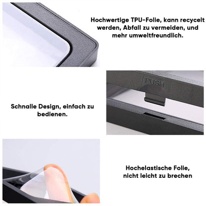 Rynx | Transparent, flexible hanging box made of acrylic