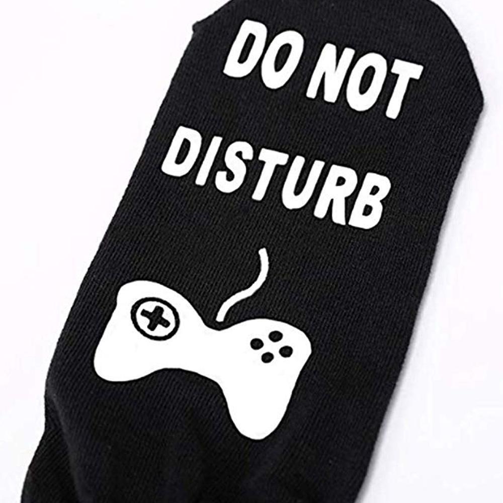 RYNX | Do Not Disturb I'm Playing Fortnite Funny Cotton Socks, 1 Pair
