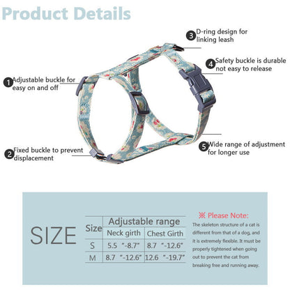 Rynx | Soft Adjustable Cat Harness and Leash Set