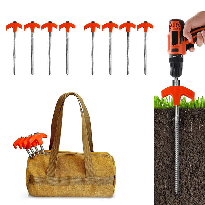 Rynx | Rotatable tent pegs with thread