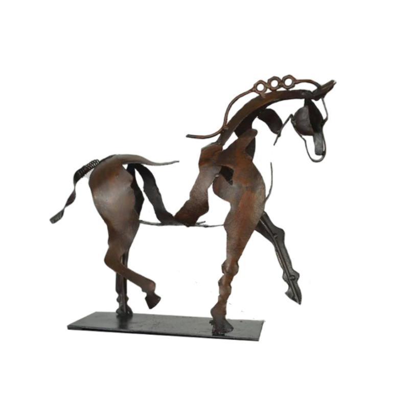 Rynx | Handmade Metal Horse Sculpture "Adonis"