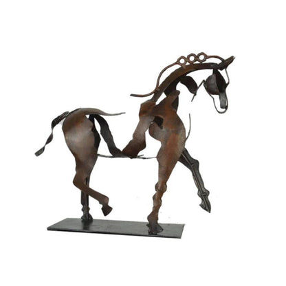Rynx | Handmade Metal Horse Sculpture "Adonis"