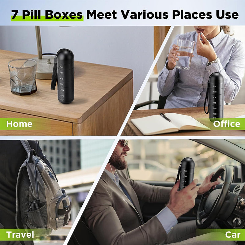 RYNX | 7 Days Portable Pill Organizer For Travel