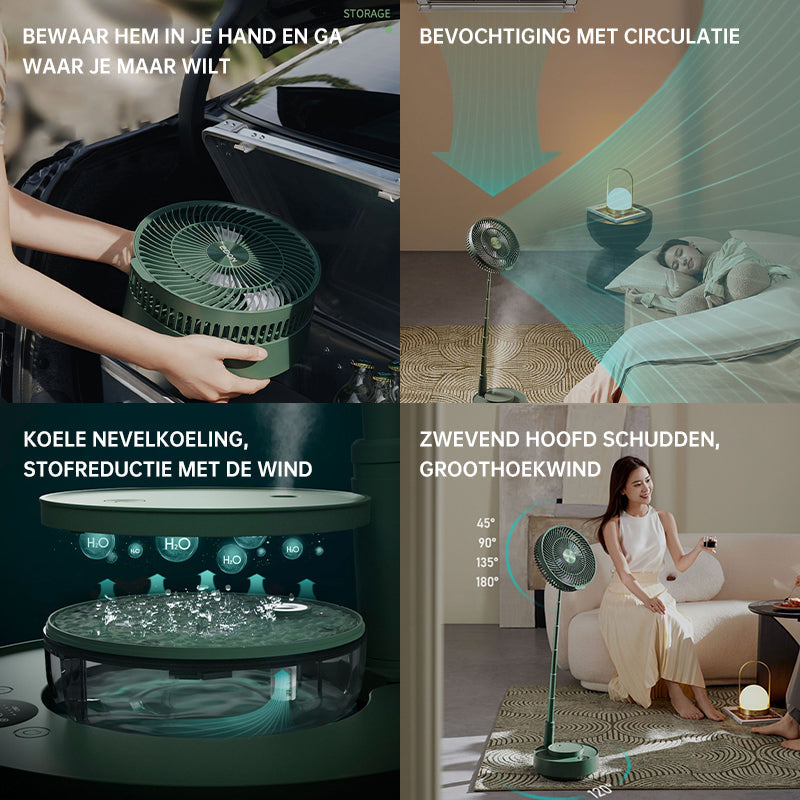 Rynx | Rechargeable Foldable Telescopic Table Fan
