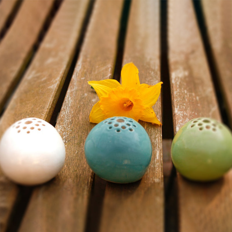Rynx | Perforated handmade vase flower stone table decoration