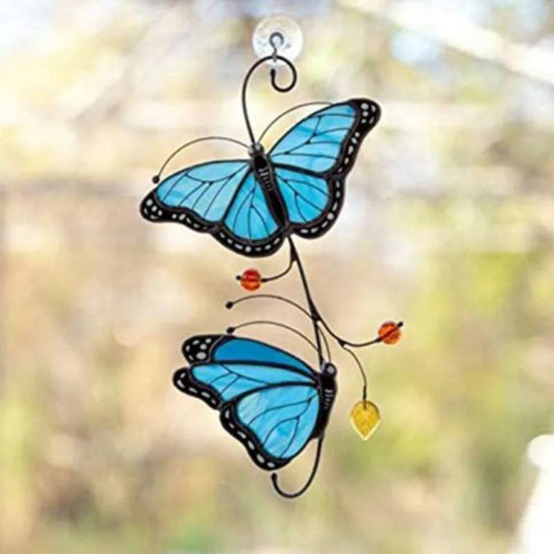 Rynx | Stained Glass Window Decoration Monarch Butterfly