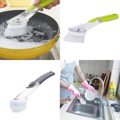 Rynx | Bequee Soap splashes kitchen cleaning brush with long handle scrubber