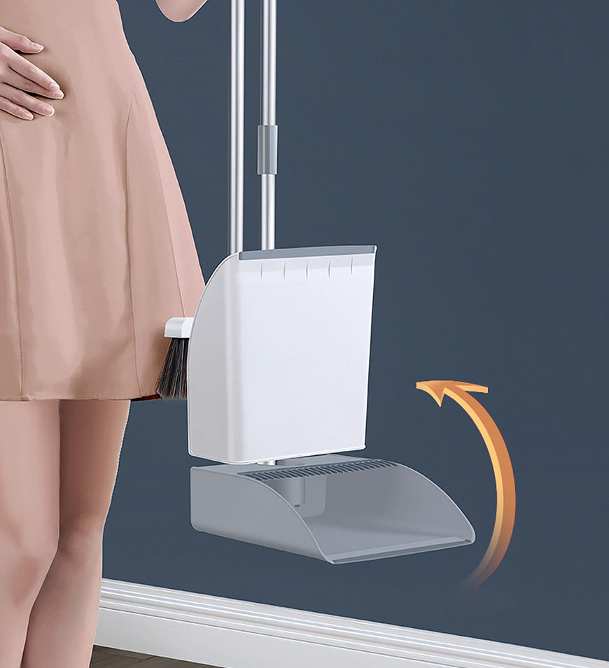 RYNX | Broom With Stand-Up Dustpan Combo Set For Use In The Office, Home, Kitchen, Lobby Floor