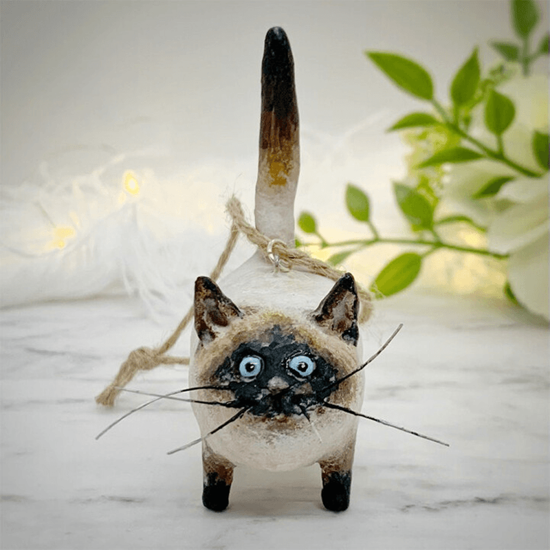 Rynx | Unique Handmade Cat Christmas Ornament - Purrfect Party Hangers