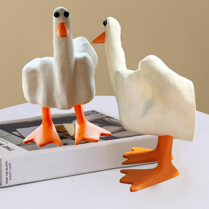 Rynx | Duck ornament in the shape of the middle finger