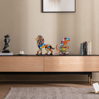 Rynx | Wildlife Art With Base Wildlife Desk Decorations