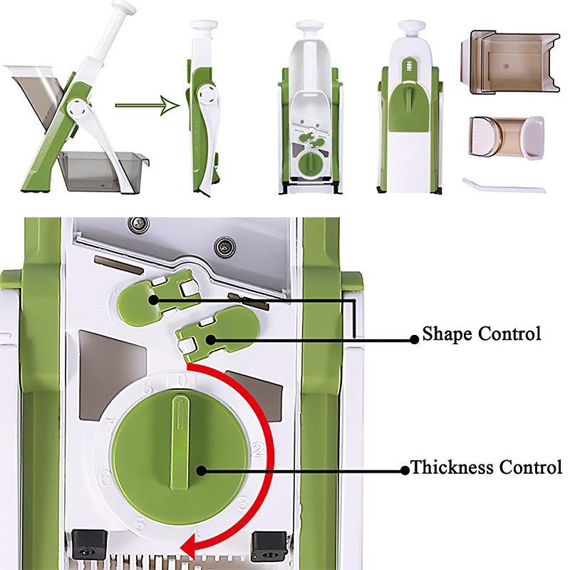 Rynx | Kitchen adjustable safe cutting artifact