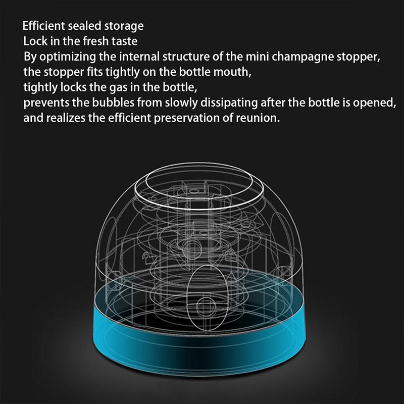 Rynx | Reusable Leak-Proof Silicone Stopper for Champagne and Wine Bottles