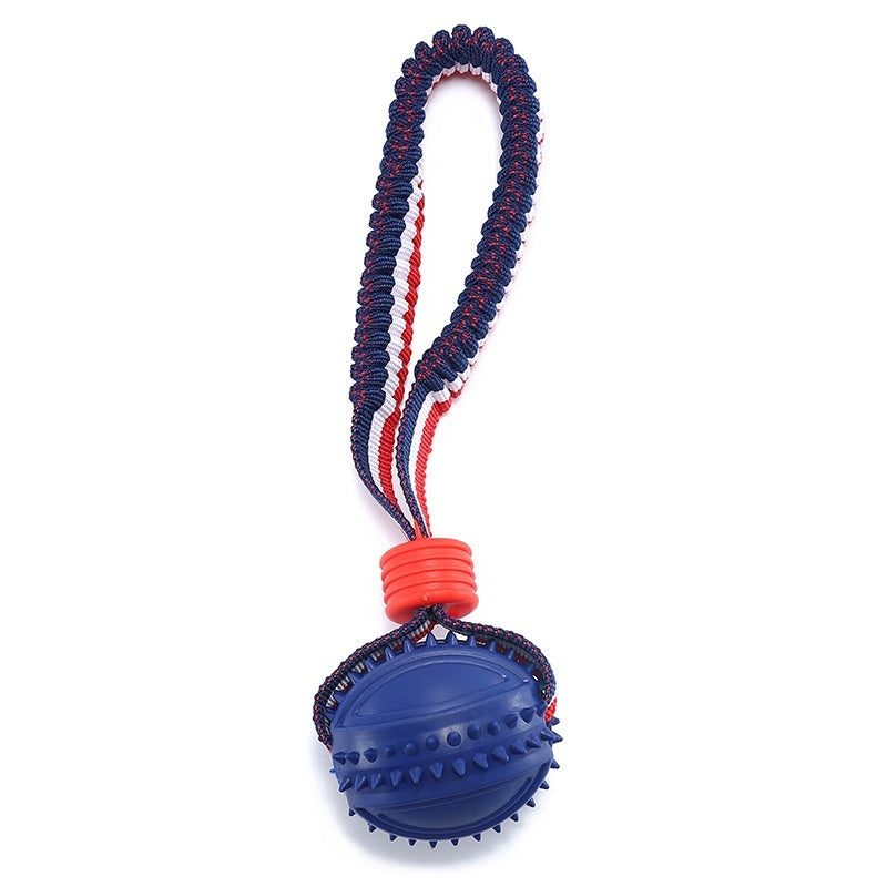 Rynx | Interactive dog toy ball with rope.