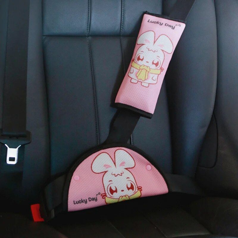 Rynx | Children's Cartoon Safety Seatbelt Cushion and Adjustment Set