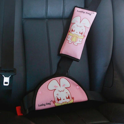 Rynx | Children's Cartoon Safety Seatbelt Cushion and Adjustment Set