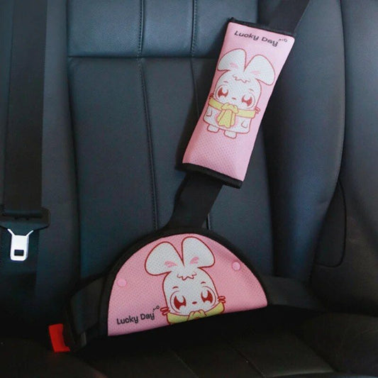 Rynx | Children's Cartoon Safety Seatbelt Cushion and Adjustment Set