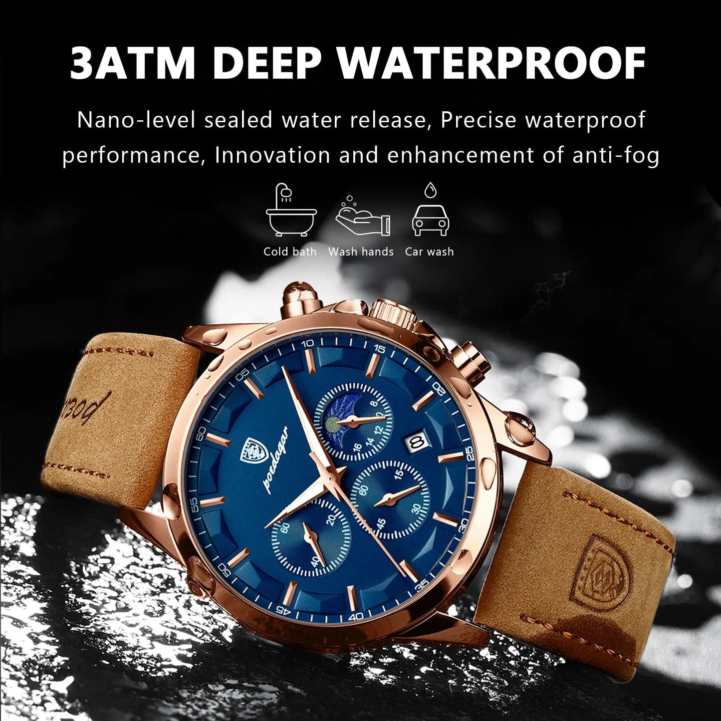 Rynx | Quartz Chronograph Sports Watch: Luxury, Style, Functionality