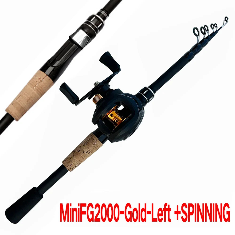 Rynx | Telescopic Fishing Rod and Reel Combination