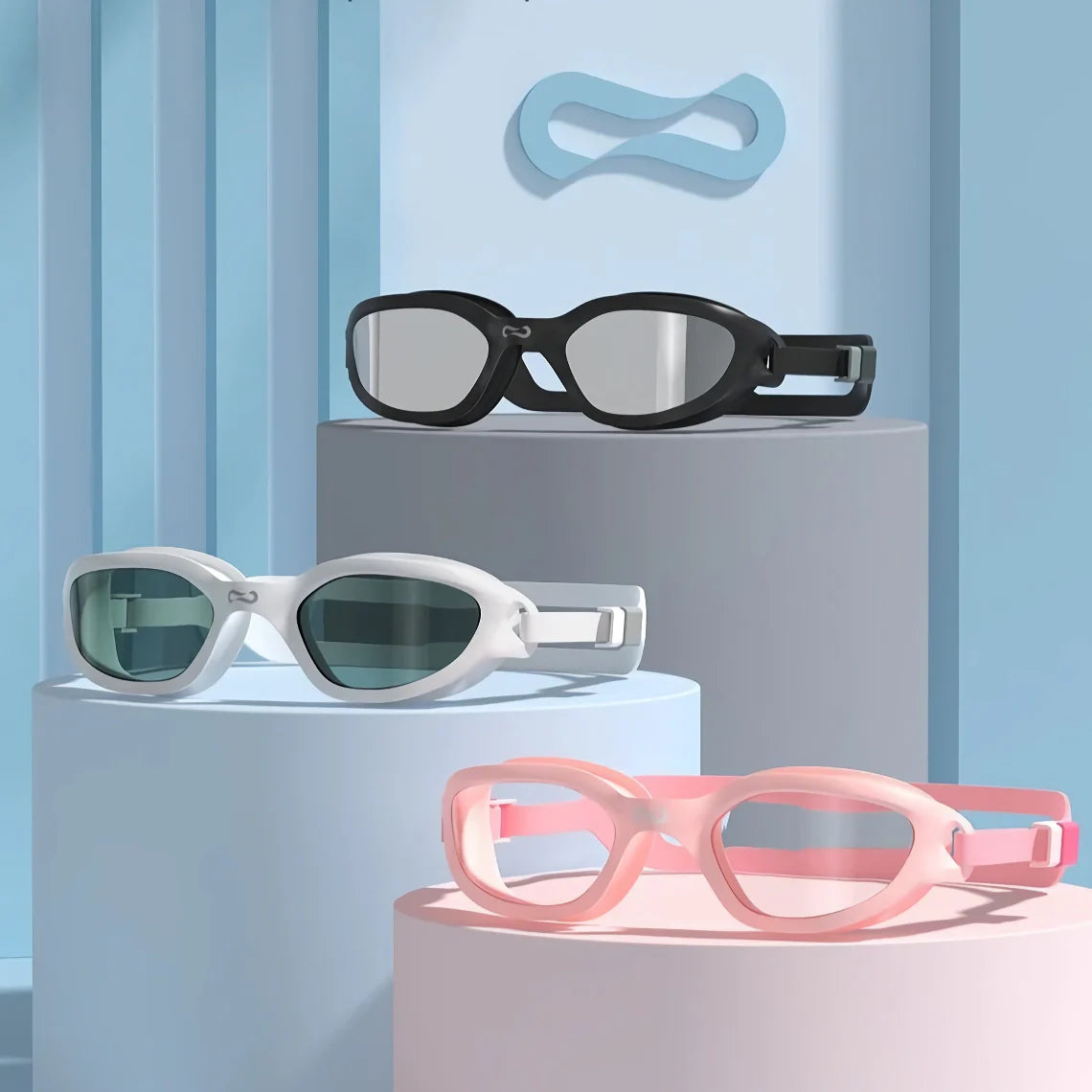 Rynx | Professional anti-fog swim goggles with UV protection and adjustable silicone strap