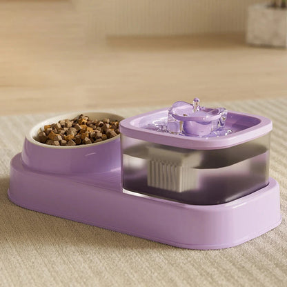 Rynx | 1L Automatic Cat Water Fountain & Food Bowl