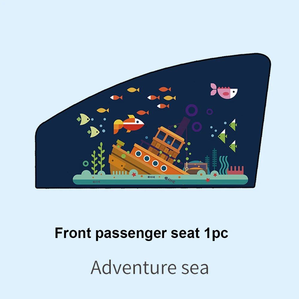 Rynx | Magnetic Curtain In The Car Window Sunshade Cover Cartoon Universal Side Window Sunshade UV Protection For Kid Baby Children