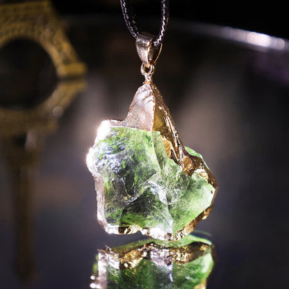 RYNX | Natural Moldavite Necklace - Lyra
