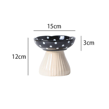 Rynx | Cute Mushroom Ceramic Pet Bowl