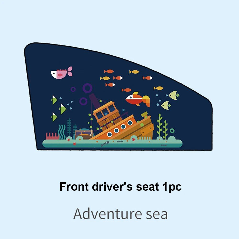 Rynx | Magnetic Curtain In The Car Window Sunshade Cover Cartoon Universal Side Window Sunshade UV Protection For Kid Baby Children