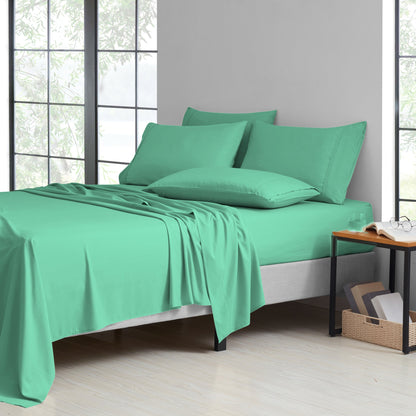 Rynx | Bamboo 2000 Thread Count 6-Piece Luxury Sheet Set - Organic, Cooling, 16 Inch Deep Pocket, Egyptian Luxury with Bonus Pillowcases - Shrink and Fade Resistant