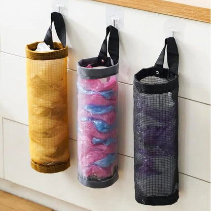 Rynx | Hanging Pocket Organizer – Breathable Mesh for Storing Kitchen Bags and Fruits/Veggies
