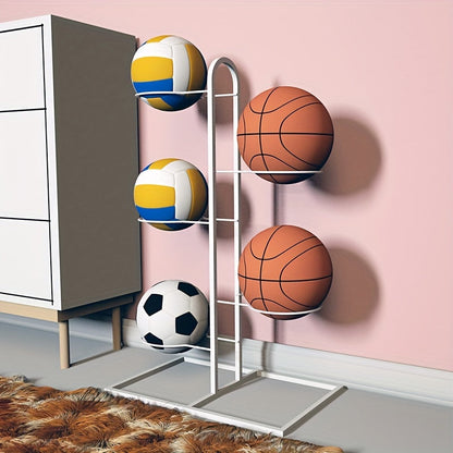 Rynx | Portable Carbon Steel Ball Bearing Stand - Display Stand for Basketball, Football and Volleyball
