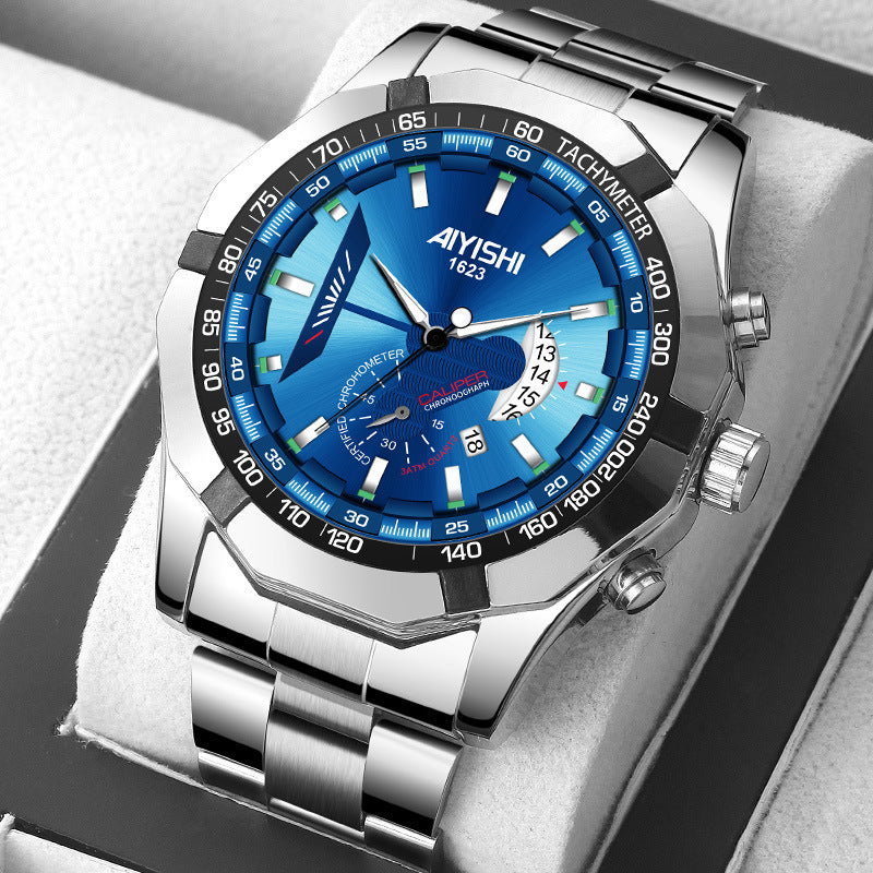 Rynx | Luminous Waterproof Automatic Calendar Skeleton Watch