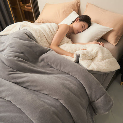 Rynx | Solid thick double-sided velvet cube blanket