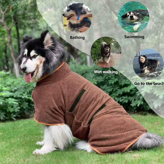 Rynx | Dog Microfiber Bathrobe Towel