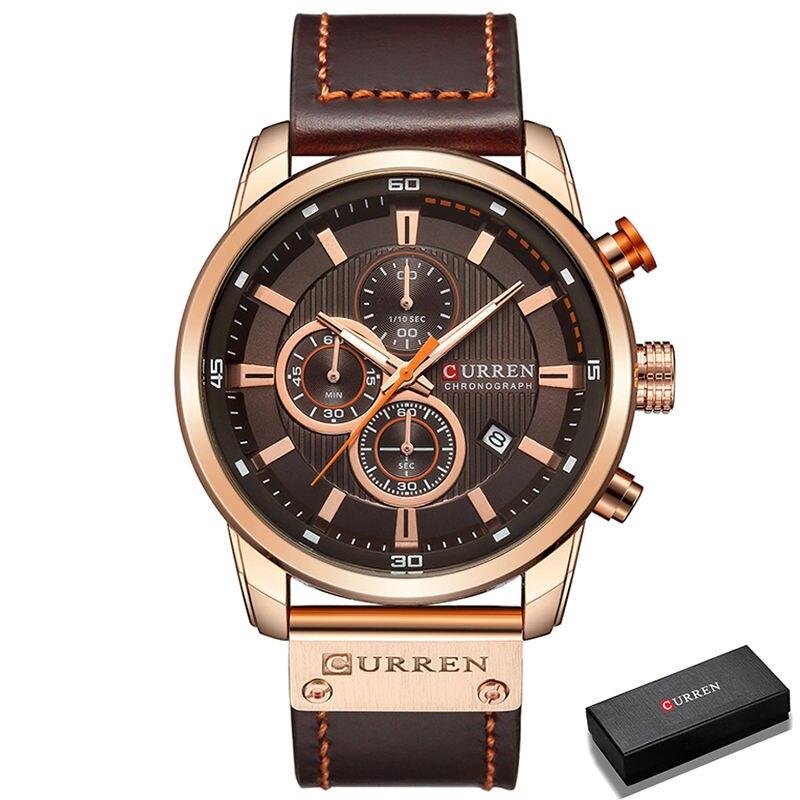 Rynx | Men's leather sports chronograph watch