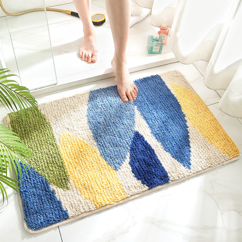 Rynx | Green Leaves Bathroom Mat