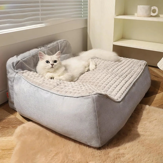 Rynx | Cats and Small Dogs Cozy Sofa Bed – Washable, Removable Cover