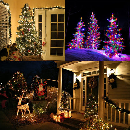 Rynx | Lyhope 98.4Ft 300 Led Christmas Lights, Warm White & Multi Color, Remote Control 11 Modes For Outdoor/Indoor