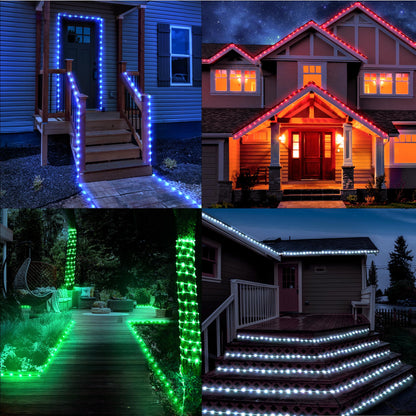 Rynx | Starryever 66Ft 200Led Rgb Color Changing Outdoor Rope Light With Remote - 30 Colors + Warm White
