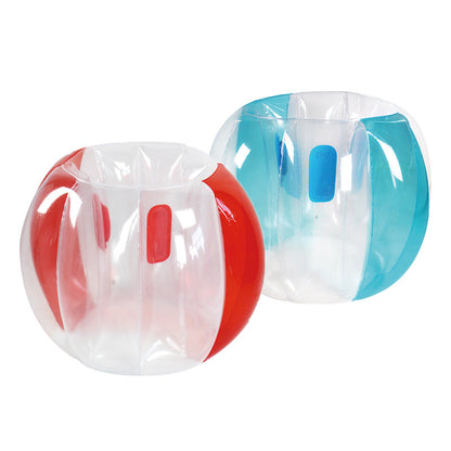 Rynx | Inflatable Bumper Balls 2-Pack, 3FT,Durable PVC Human Hamster Bubble Balls for Outdoor Team Gaming Play,Red,Blue