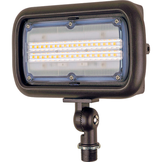 Rynx | Newhouse Lighting 30W Outdoor LED Wall Mount Floodlight, Weatherproof, Bronze Color