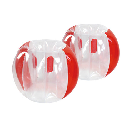 Rynx | Inflatable Bumper Balls 2-Pack, 3FT,Durable PVC Human Hamster Bubble Balls for Outdoor Team Gaming Play,Red,Blue
