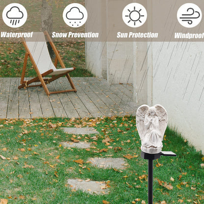 Rynx | Wayda Solar Angel Light - Waterproof Led Lantern For Cemetery, Garden, Balcony, Memorial Gifts