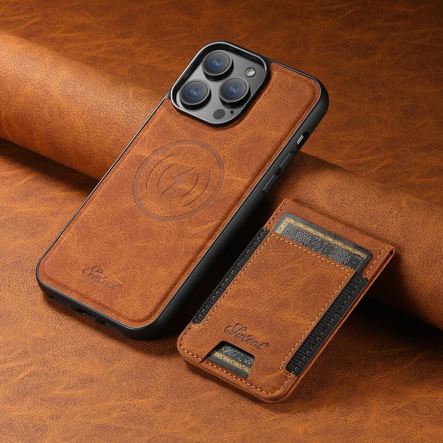 Rynx | Leather phone case with card holder and MagSafe compatibility