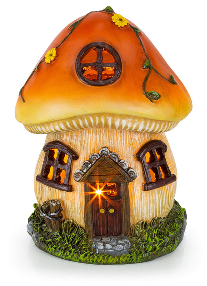 Rynx | Vp Home Solar Mushroom Cottage Light - Led Garden Decor For Halloween & Outdoor Spaces