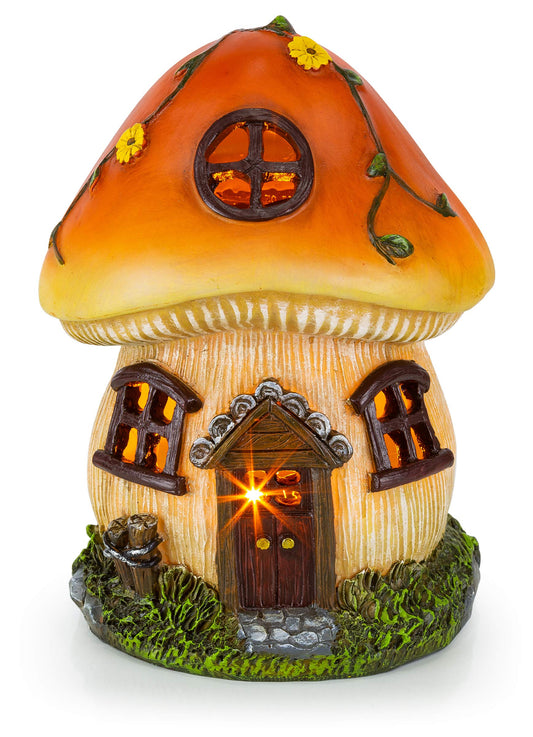 Rynx | Vp Home Solar Mushroom Cottage Light - Led Garden Decor For Halloween & Outdoor Spaces